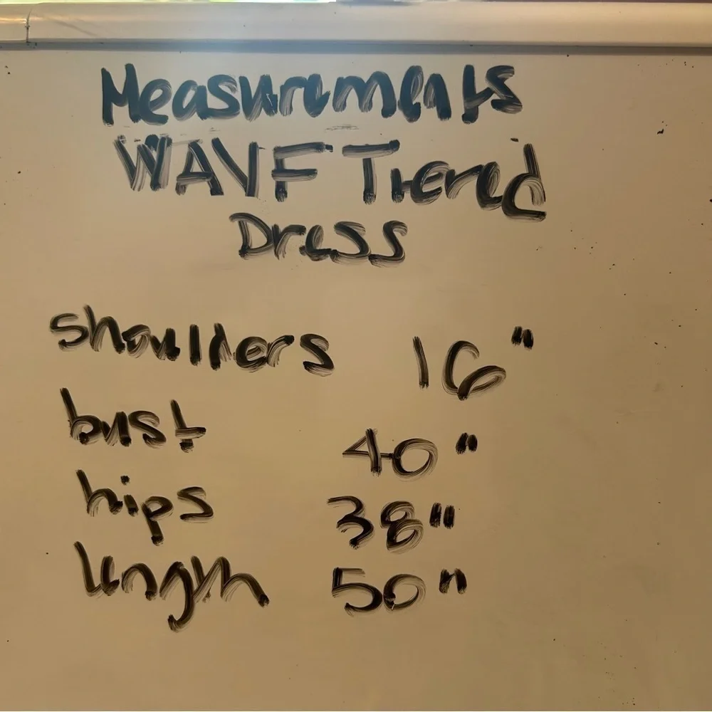 WAYF Women’s Formal Chiffon Wedding Prom Dress Medium Blush Pink Tiered Ruffle - Picture 12 of 12